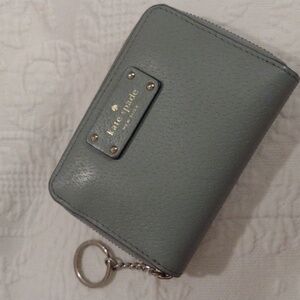 Kate Spade Pre-owned light blue New York Keychain wallet